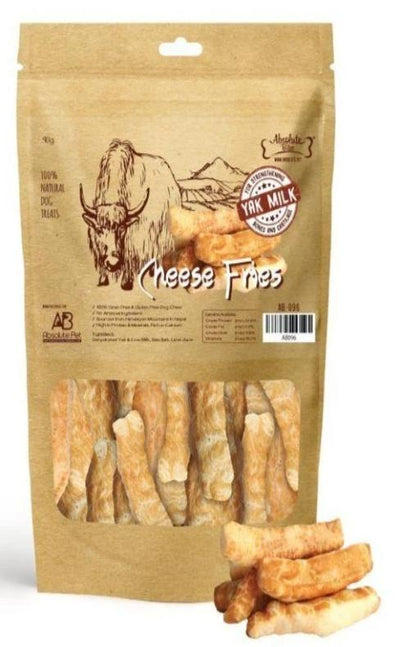 Absolute Bites Cheese Fries (90g / 280g) - Yak + Cow Milk Dog Chew