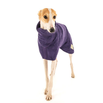 Coats - Ruff And Tumble Classic Dog Drying / Cooling Coat (Fabric Trim) - Heather Purple