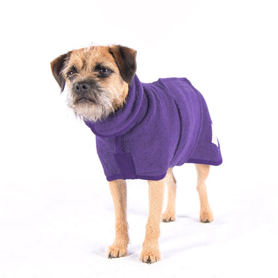 Coats - Ruff And Tumble Classic Dog Drying / Cooling Coat (Fabric Trim) - Heather Purple