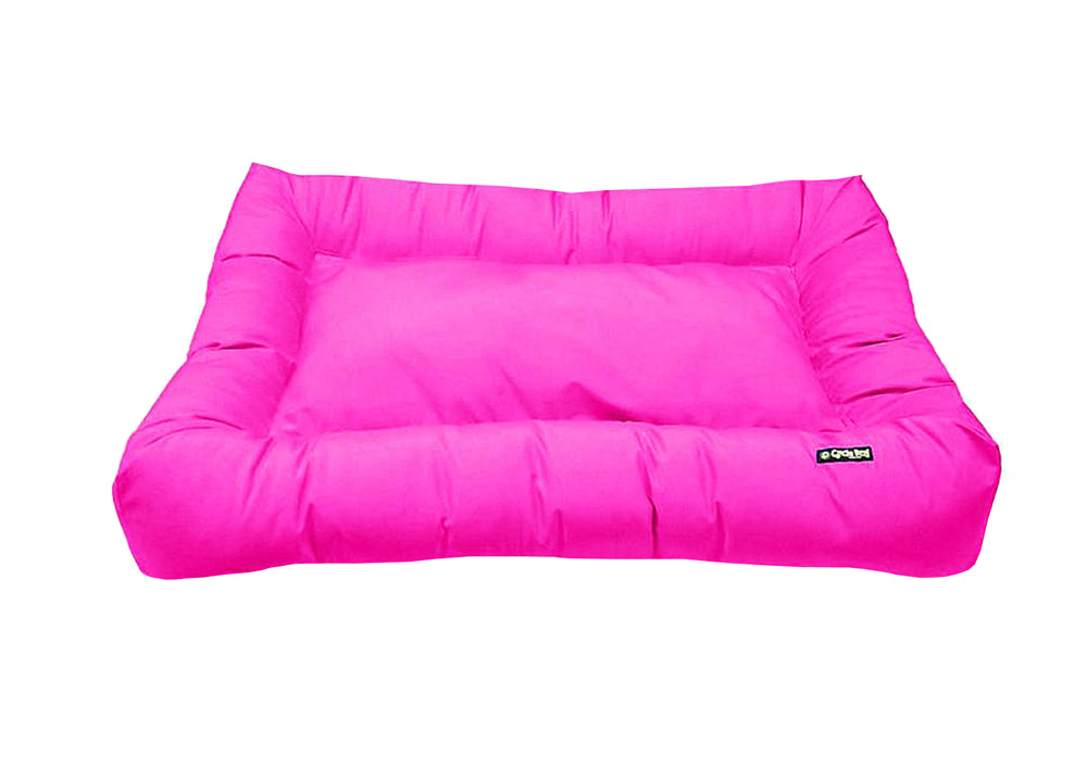 Hot pink top dog bed