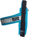 Hakusan Comfort Just Fit Dog T-Harness (Turquoise X Black) - Neoprene Padding + Reflective Strips