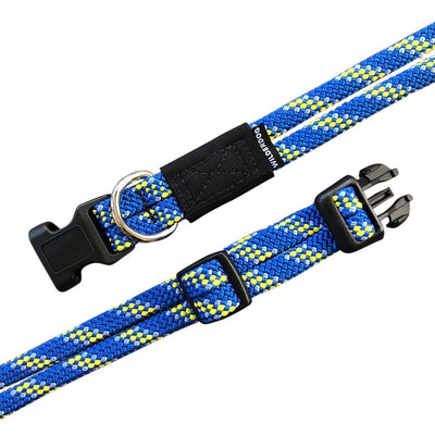 Wilderdog - Wilderdog Mariner Dog Collar, Quick Clip Leash - Made Of Rock Climbing Rope