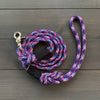 Wilderdog - Wilderdog Razzleberry Reflective Dog Collar + Quick Clip Leash - Made Of Rock Climbing Rope